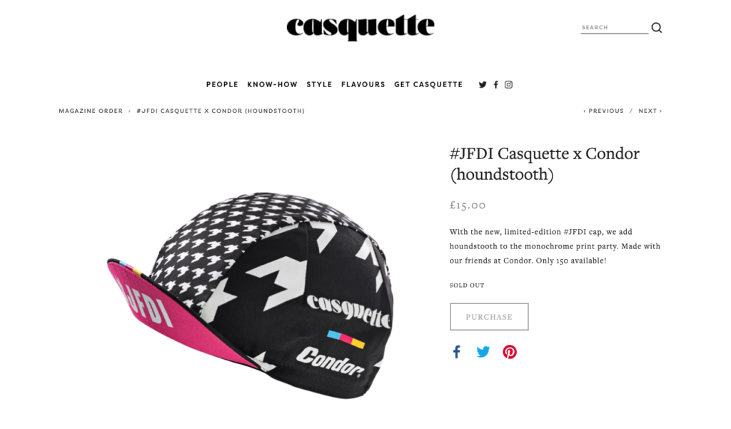 Casquette limited edition