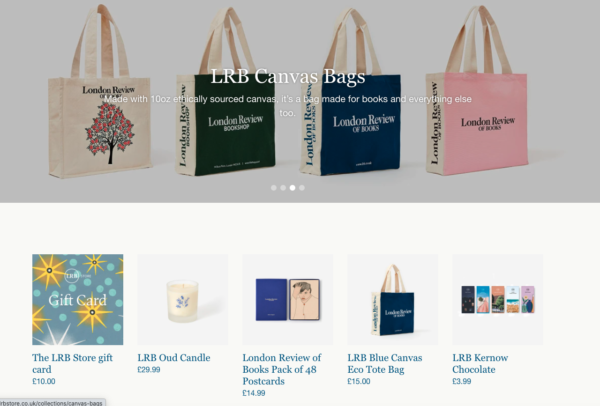 LRB Blue Canvas Eco Tote Bag